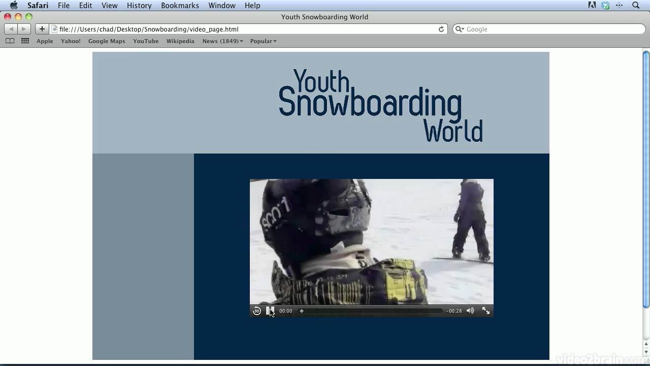 Inserting HTML5 Video Content [Dreamweaver CS6]