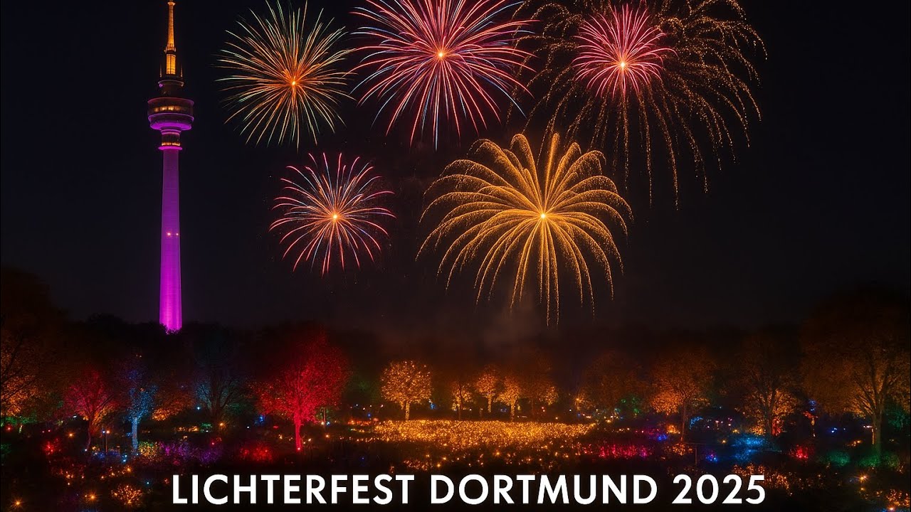 Lichterfest Dortmund 2025 – Feuerwerk von EXO Fire GmbH Düsseldorf | Musikfeuerwerk im Westfalenpark