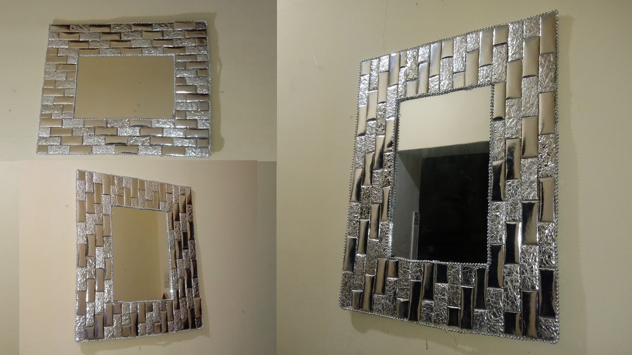 Espejo rectangular plateado - silver rectangular mirror