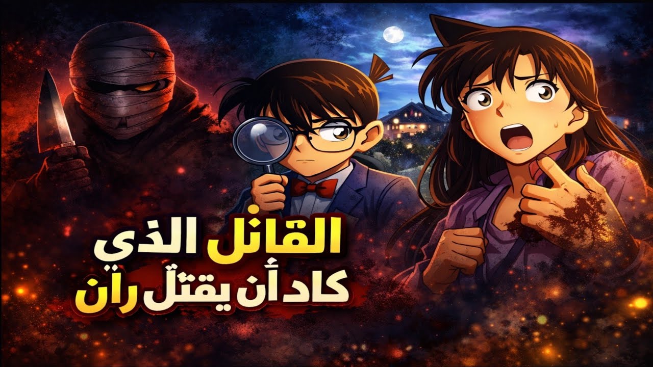 المحقق كونان | ملخص الحلقات 35 و36 | القاتل الذي كاد أن يقتل ران