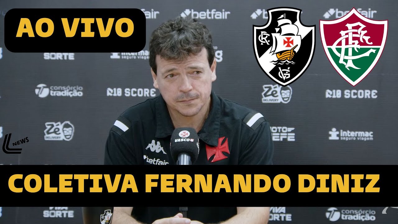 COLETIVA FERNANDO DINIZ AO VIVO - VASCO X FLUMINENSE DIRETO DO MARACANÃ - BRASILEIRÃO AO VIVO