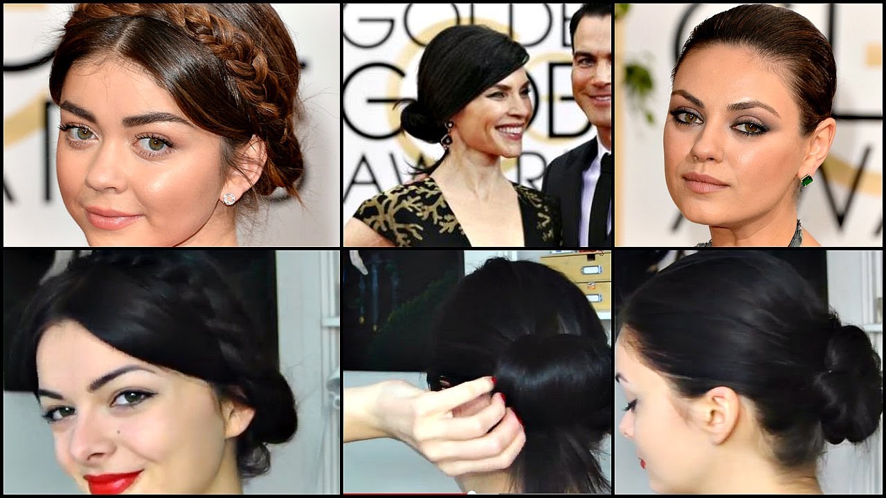 3 Golden Globes Hairstyles | Easy!