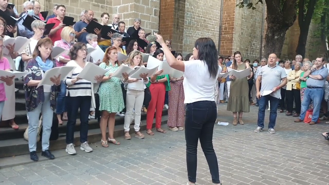 Orfeón Pamplonés, Ronda Presanferminera 2022. Navarra Mía (R. Lanas, arm. Tomás Asiain)