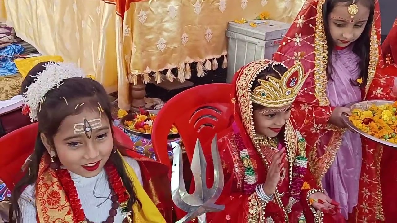 भगवान भोले बाबा जी माता पार्वती जी का विवाह बहुत ही सुन्दर दिव्य झांकी के दर्शन करे 