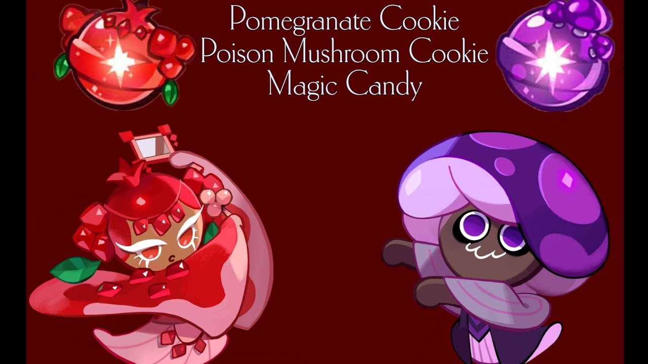 [🇵🇱] Pomegranate Cookie i Poison Mushroom Cookie - Magic Candies