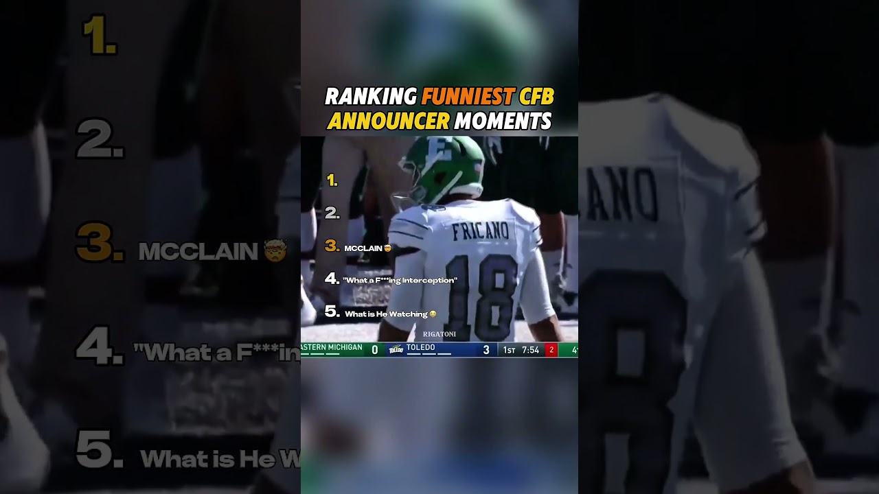 Ranking Funniest CFB Announcer Moments #ranking #foryou #football #nfl #iconic #cfb