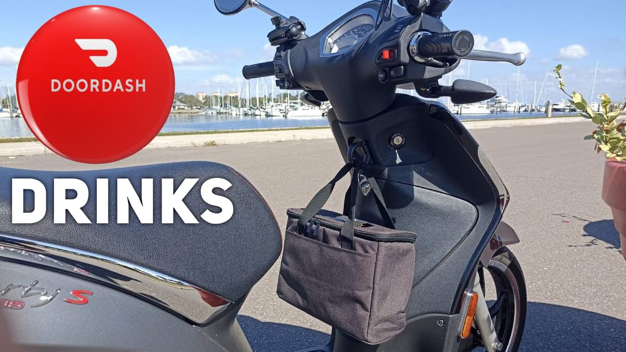 Scooter Drinks Carrier for Door Dash, Uber Eats, Grub Hub Gig Work