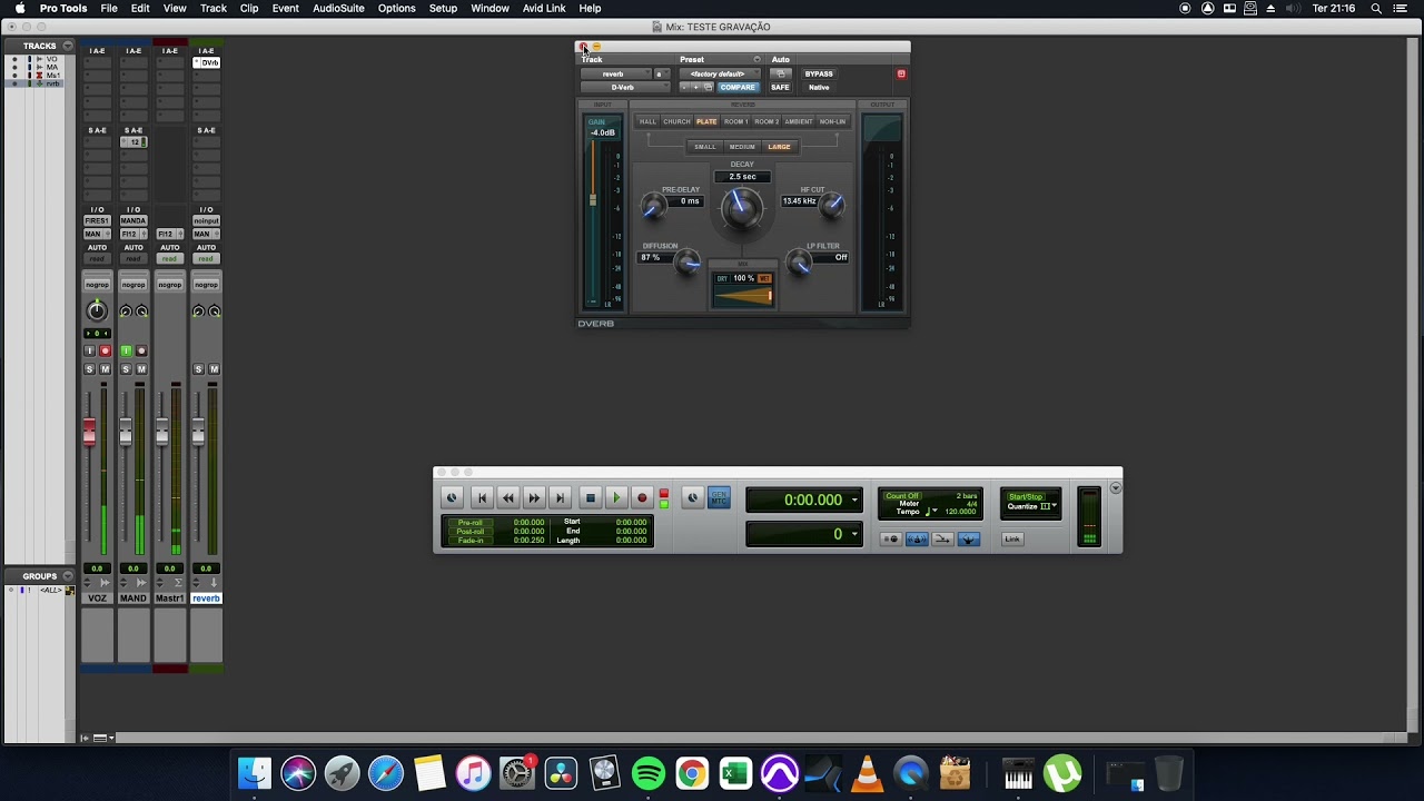 COMO CRIAR CANAL DE EFEITO NO PRO TOOLS