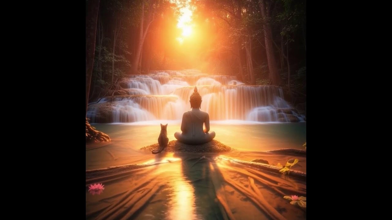 cat and buddha  Relaxing Live 33