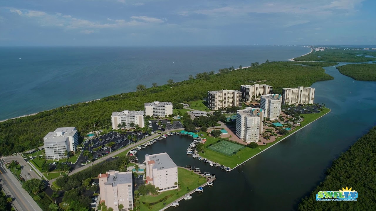 Aerial Video of the North End of Vanderbilt Beach - Naples. FL