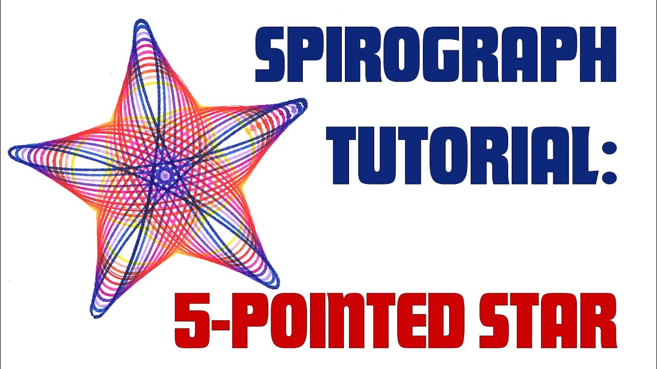 How to Draw a Spirograph 5-pointed Star