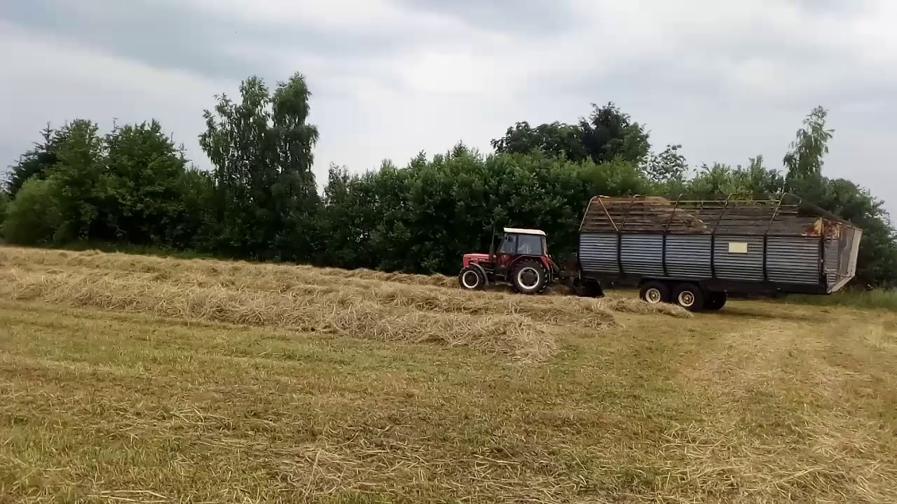 Sbírání sena Zetor 7045 & Horal
