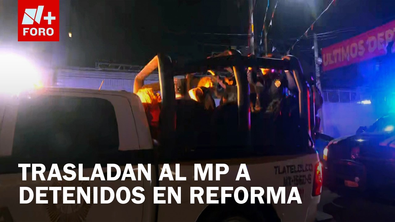Trasladan a detenidos por riña en Peralvillo tras protesta en Reforma, CDMX