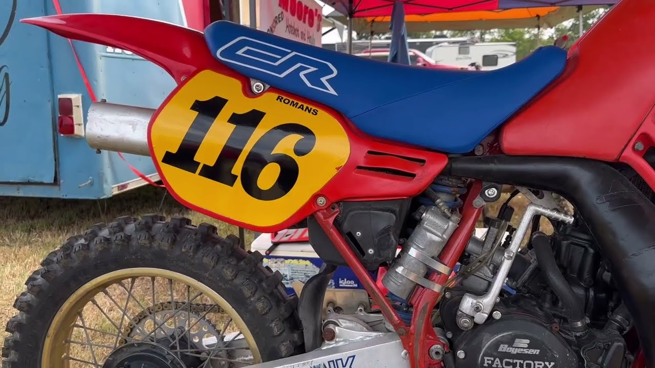 HaySeed AHRMA Nationals 2025 – Sunday Racing 1986 Honda CR250R at Johnsonville MX Farm (Yantis, TX)