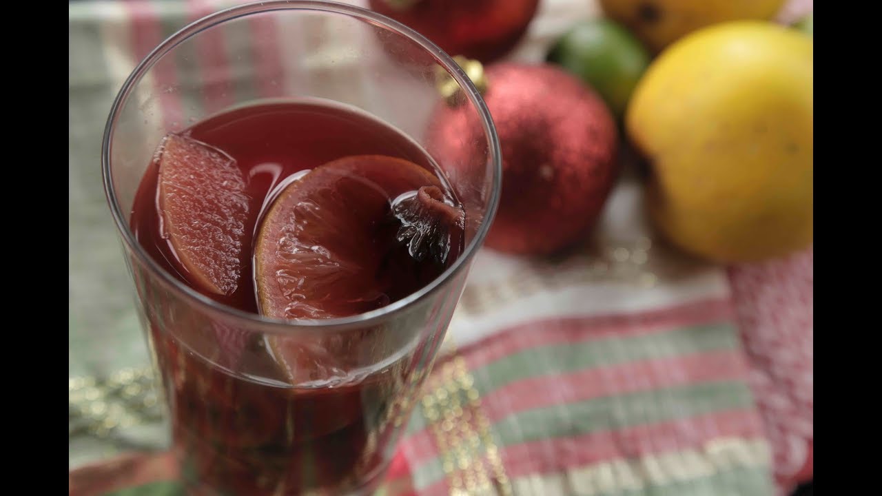 Mexican Citrus and hibiscus flower punch