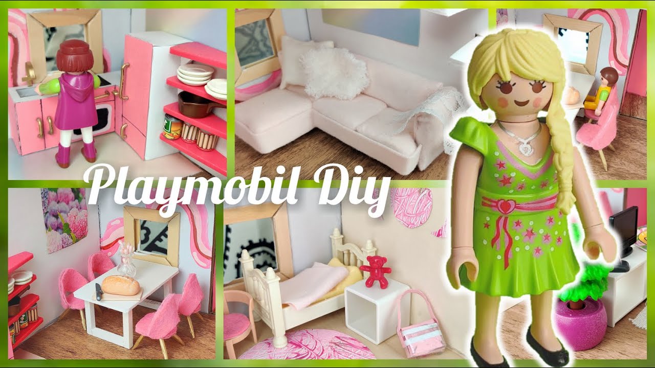 Playmobil Haustour vom Neuen Haus DIY Sofa, Esstisch, Küche, Stühle [Pimp my Playmobil] Film Deutsch