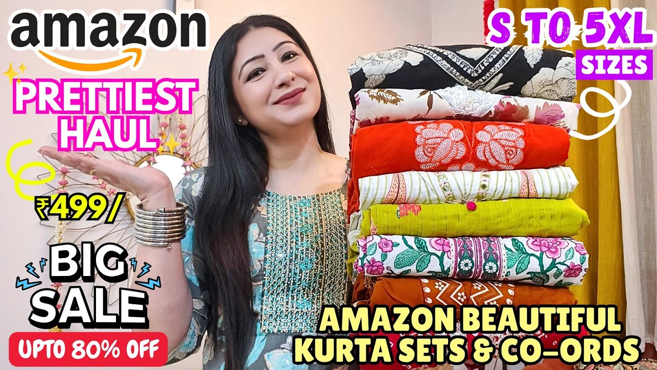 Huge 10 Amazon Officewear/Everyday Kurti & Kurta Dupatta Set Haul | New Cotton Coords | Amazon Haul
