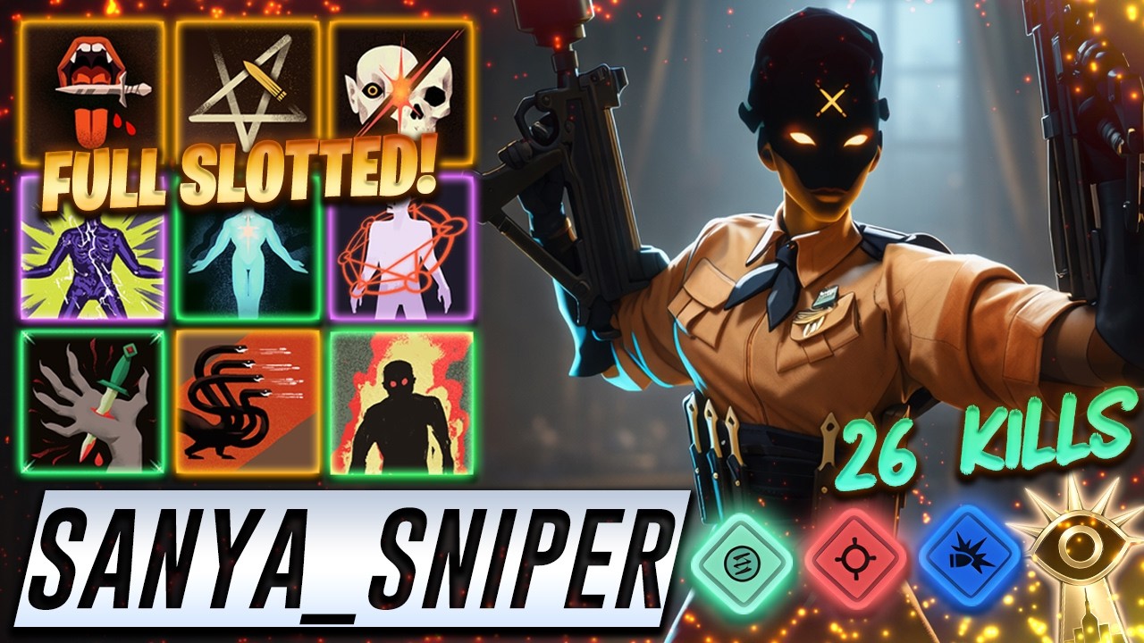 Sanya_Sniper Haze 26 KILLS FULL SLOTTED - Deadlock Pro Gameplay & Guides [Watch & Learn]
