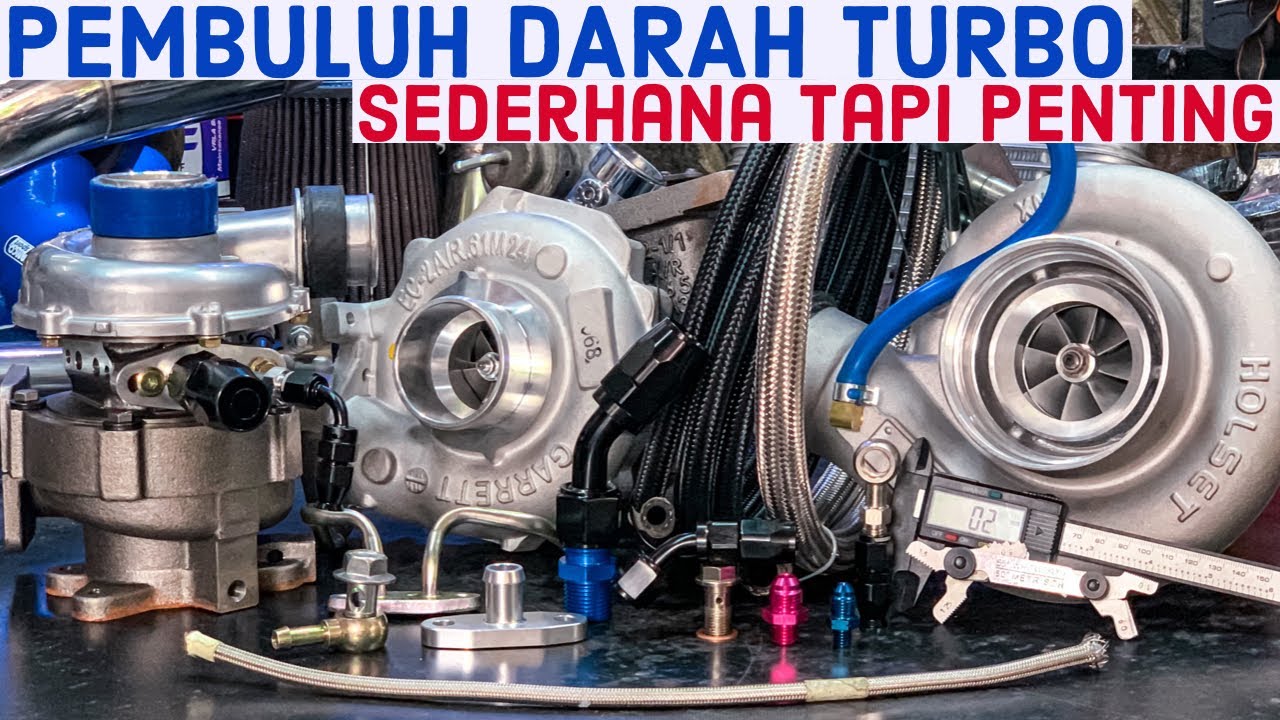 Jalur OLI dan AIR di TURBO || Oil line & Water line