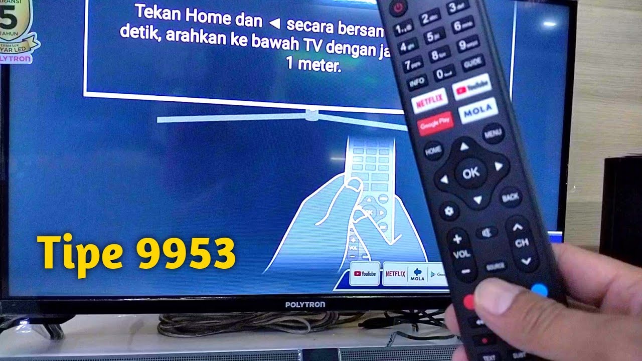 Pairing Remot Dan Aktifkan Google Voice TV Polytron Tipe AG/BAG9953