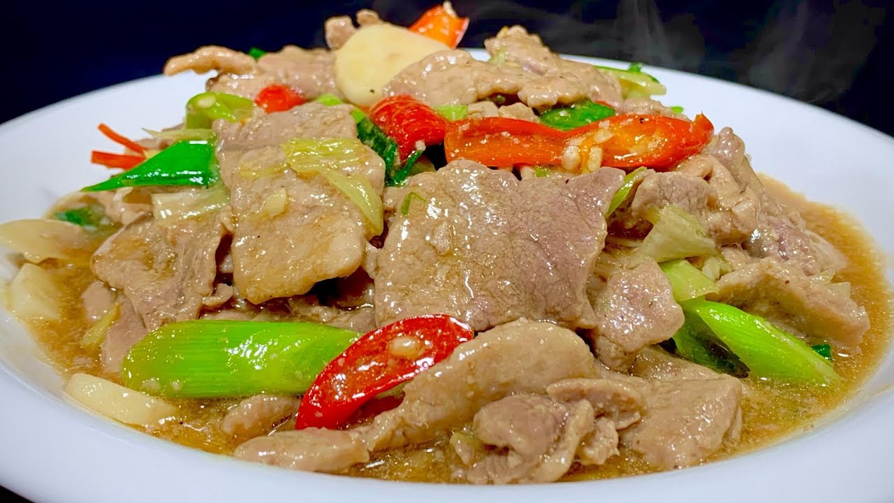 炒肉片好多人總感覺又老又柴，今天就把飯店的技巧分享給大家 【阿朝哥美食 】#炒肉片 #豬肉