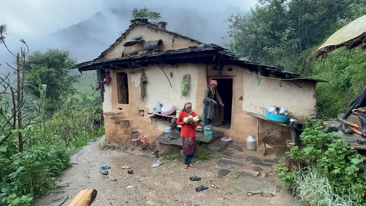 Traditional Life in Nepali Mountains | Family Daily Life | Organic Food Cooking in Countryside Life