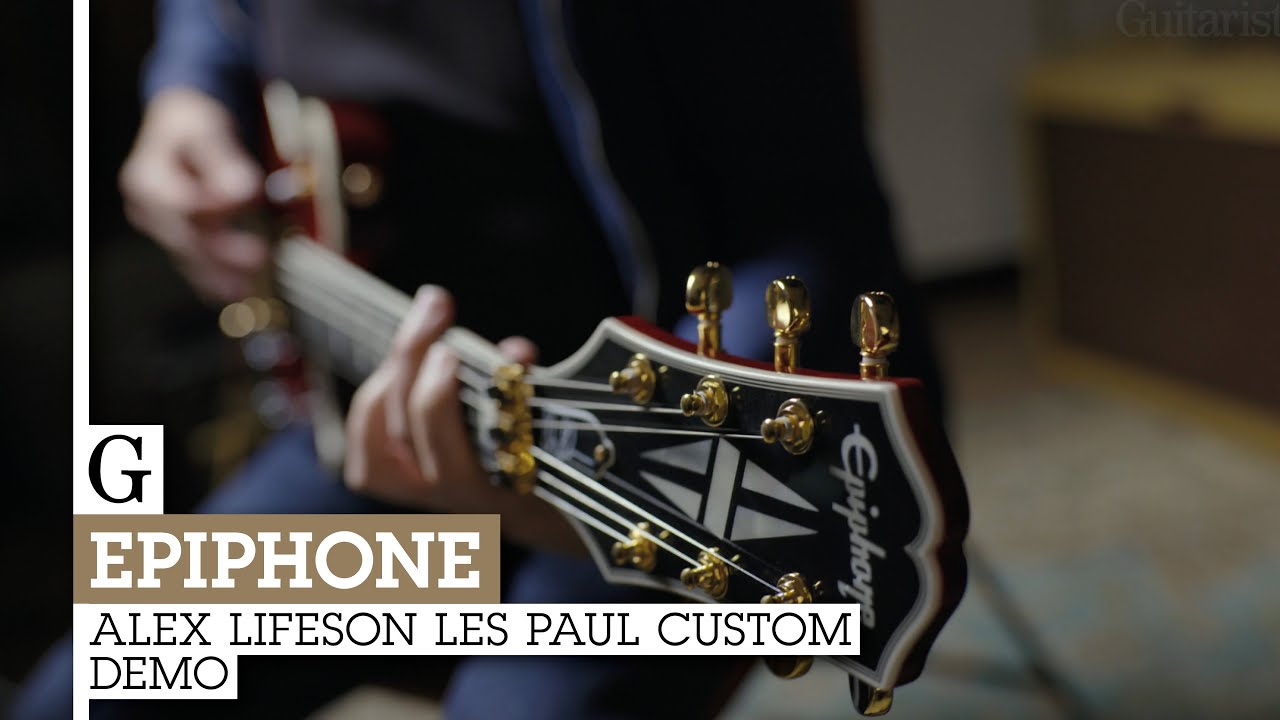 Epiphone Alex Lifeson Les Paul Custom Demo