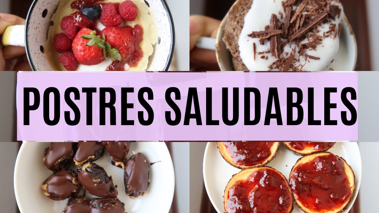 7 POSTRES CON VERSIONES SALUDABLES | Michela Perleche