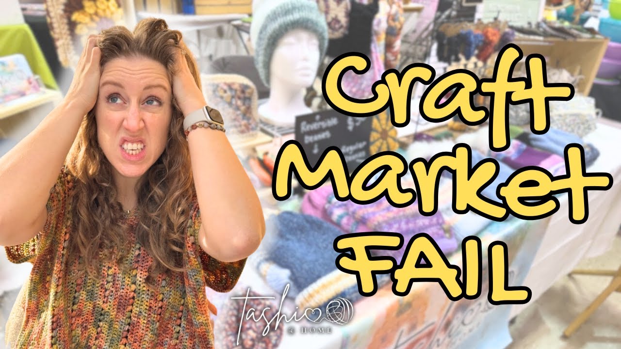 🧶 Worst craft fair EVER! 😭 // I only made $10 💵 // Here's what I learned... // Tashi at Home Vlog