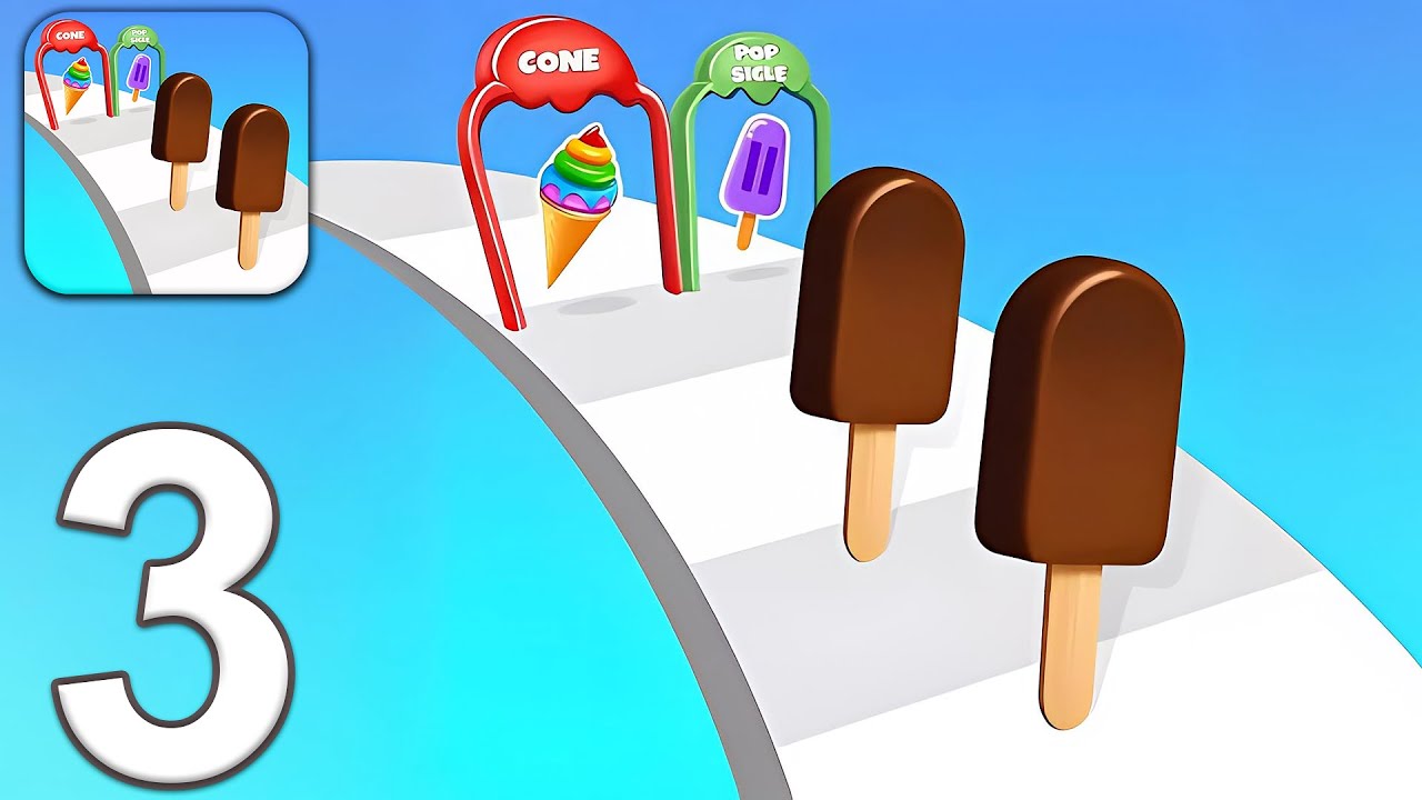 Ice Cream Stack Runner - Gameplay Walkthrough Part 3 (Android, iOS)