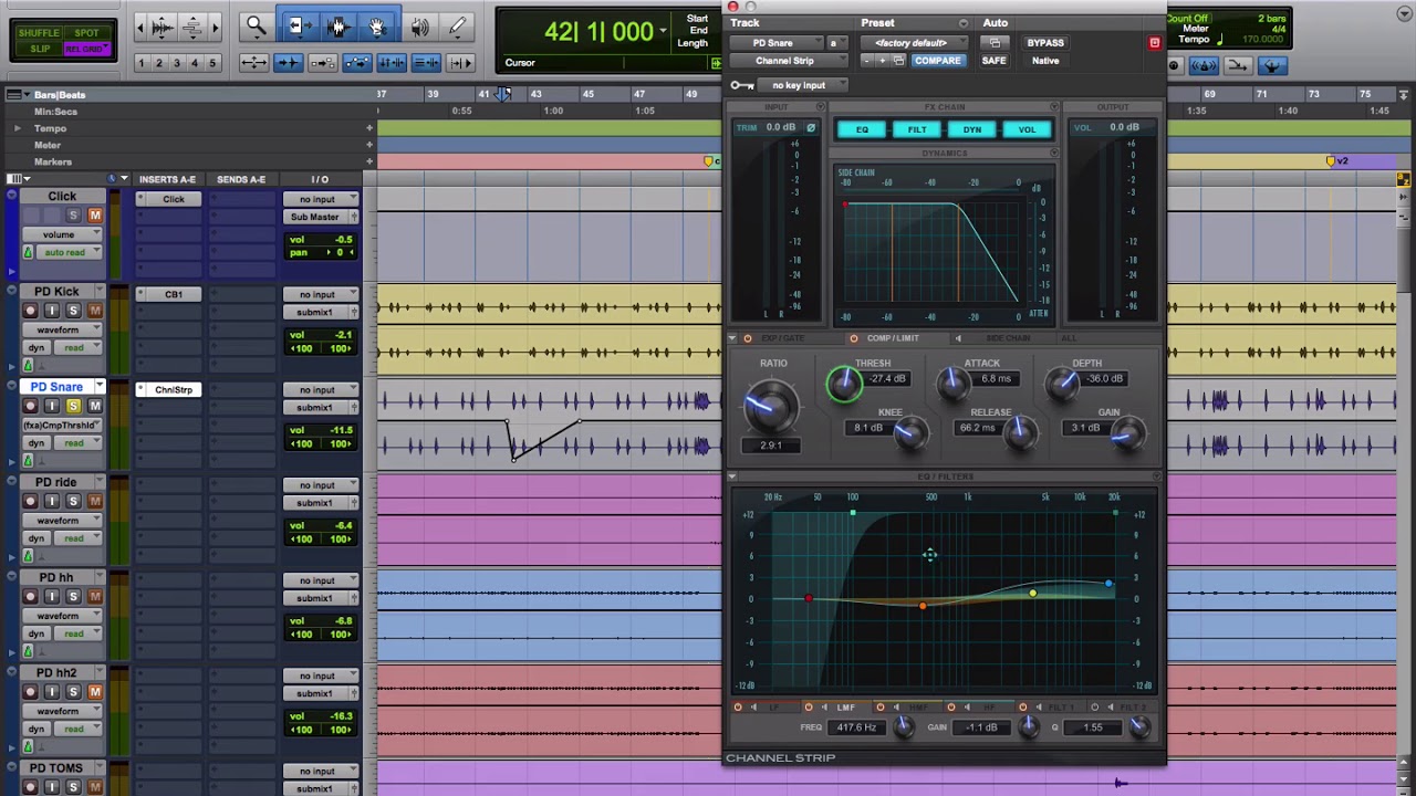 Как быстро прописать автоматизацию плагина в Pro Tools?