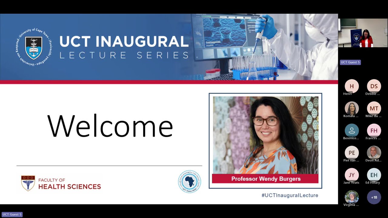 UCT Inaugural Lecture | Prof Wendy Burgers
