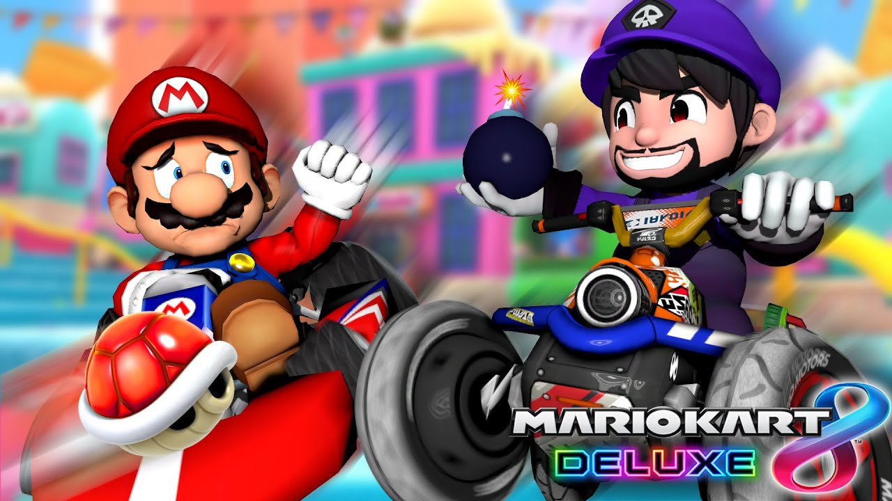 SMG3 играет в MARIO KART ОНЛАЙН
