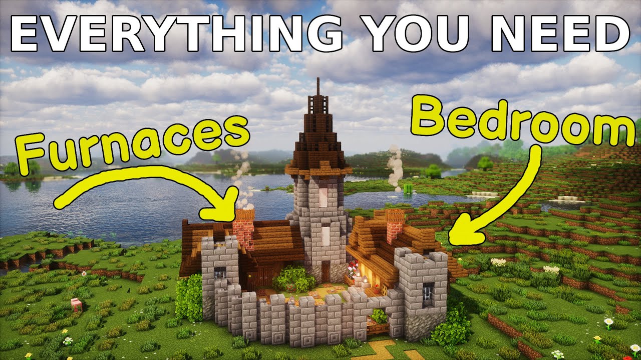 Ultimate Easy Medieval Survival Base (Tutorial)