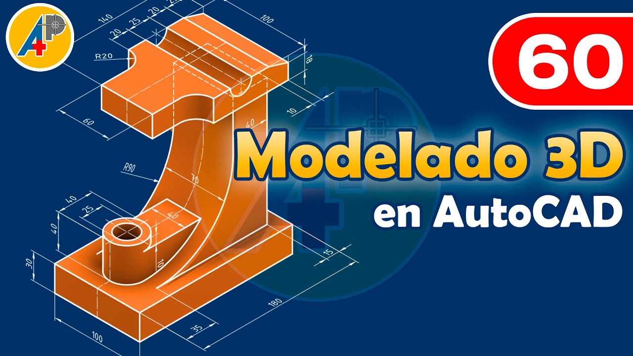 Modelado 3D en AutoCAD - Ejercicio 60