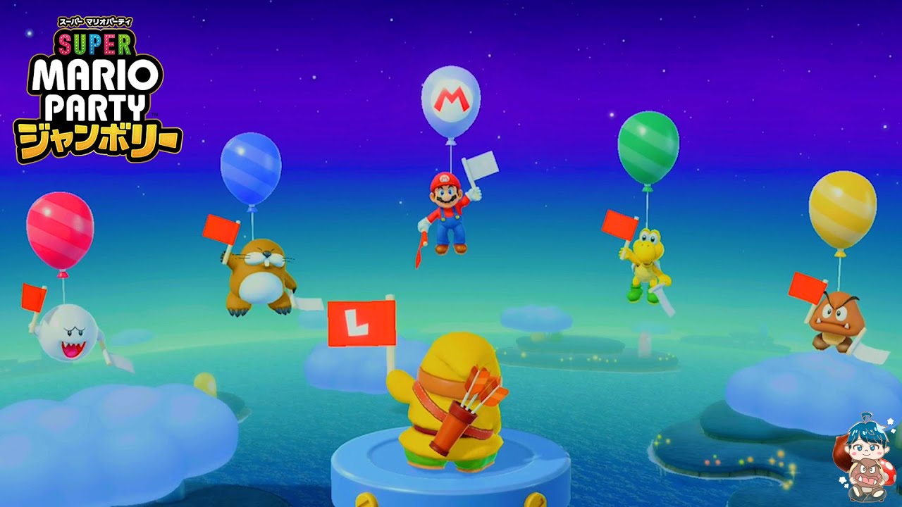 クリボーでわくわくショッピングモール１位を狙いに行きます！2ターン目の続き！【スーパーマリオパーティジャンボリー】