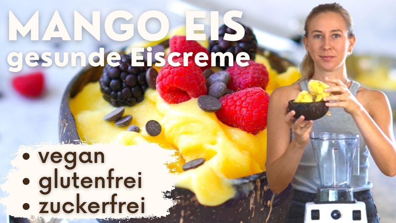 Mango Eis selber machen | Nicecream ohne Banane