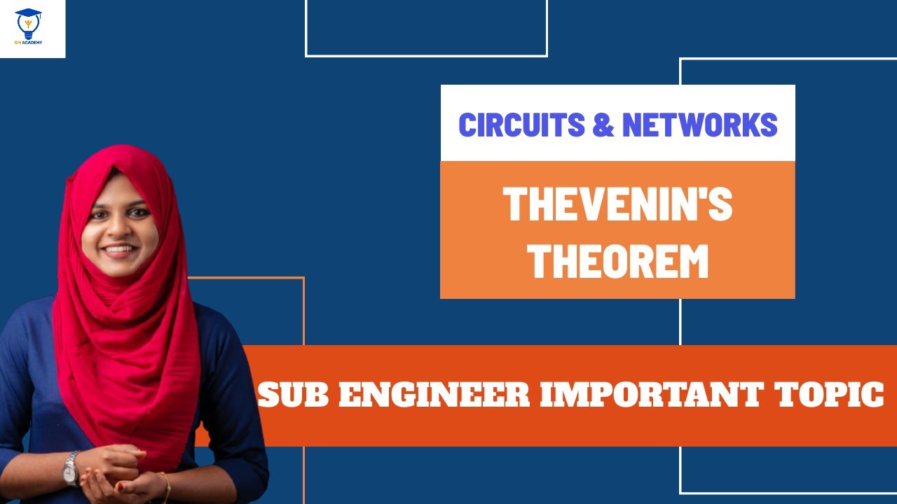KSEB SUB ENGINEER | THEVENIN'S  THEOREM | CIRCUITS & NETWORKS | AE/AEI |SUB ENGINEER IMPORTANT TOPIC