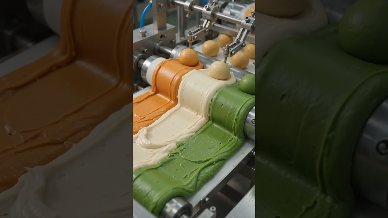 Ever wondered how India tricolor kaju katli are made? 🇮🇳🍬#india #independencedayindia #ytshorts
