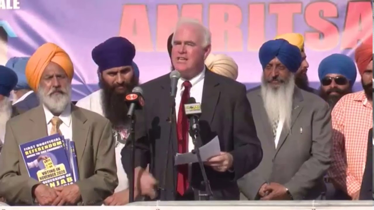 Khalistan Freedom Rally Pat Meehan (Republican) Former House Of Reps | Sikhs ForJustice