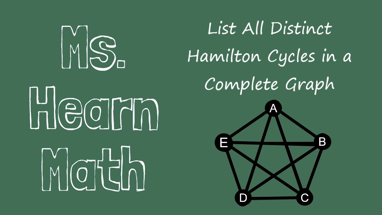 Find the Hamilton Cycles in a Complete Graph in Graph Theory