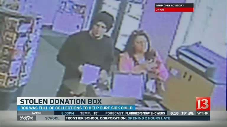 Donation box stolen 6pm