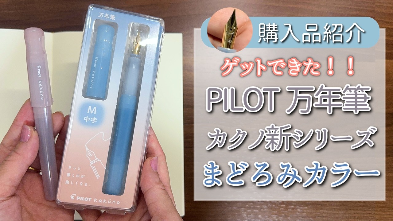 【購入品紹介】はじめての万年筆にオススメ カクノ まどろみカラー万年筆 │ 文房具 購入品 万年筆