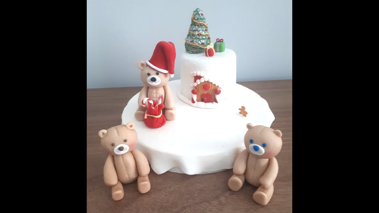 ŞEKER HAMURUNDAN SEVİMLİ AYICIK NASIL YAPILIR ?( HOW TO MAKE FONDANT CUTE BEAR ? )