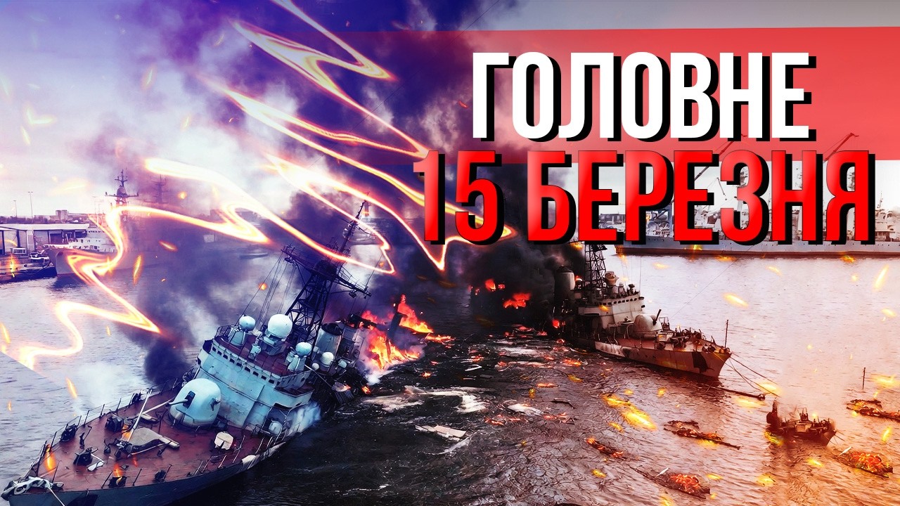 Просыпайтесь! РФ ВЗОРВАЛА СОБСТВЕННЫЕ СУДА. Два корабля УЖЕ НА ДНЕ. Под ударом МОСКВА. Главное 15.03
