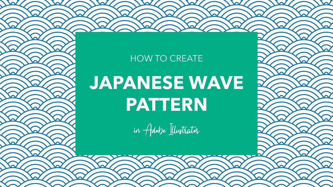 How to create a Japanese wave pattern in Adobe Illustrator | Adobe Illustrator 2021