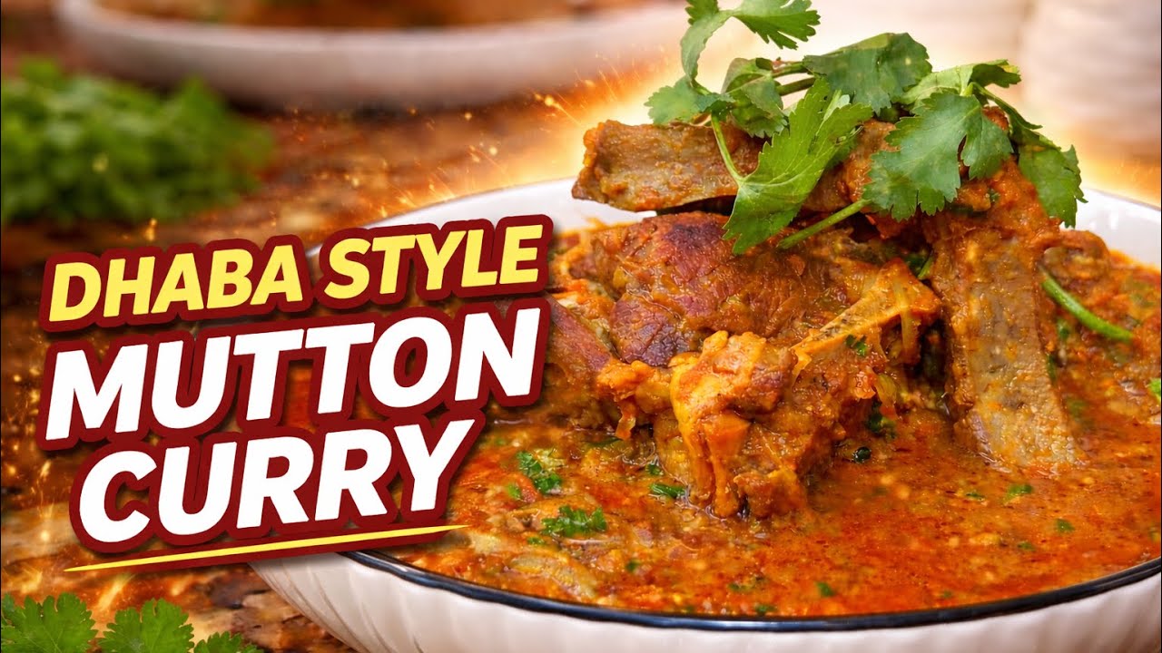 Dhaba Style Mutton Curry | North Indian Family Goat Curry Recipe 