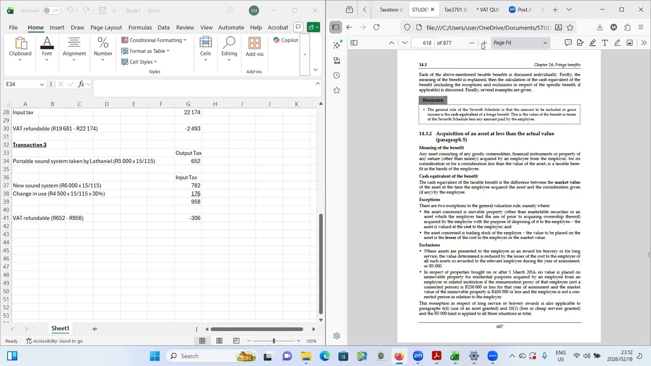 VALUE ADDED TAX   TRANSACTION 3