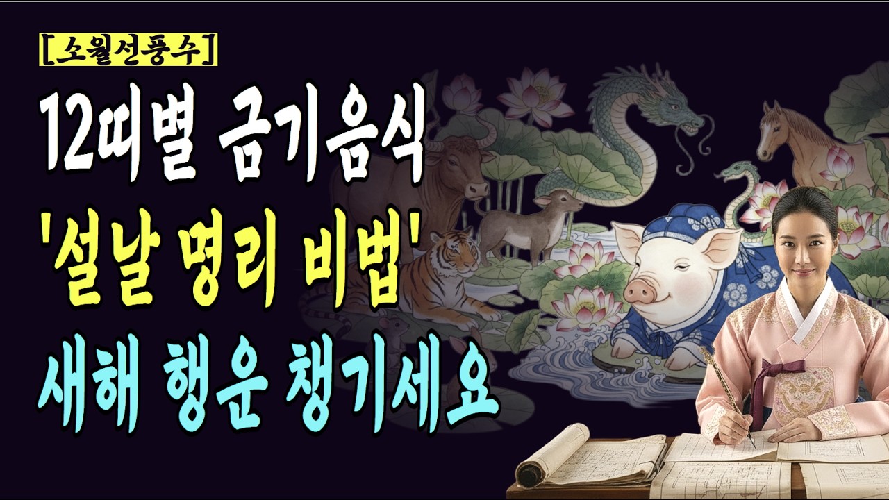 설날 이것 먹으면 안 됩니다 | 12띠별 피해야 할 음식 & 금기 행동으로새해행운을 잡으세요