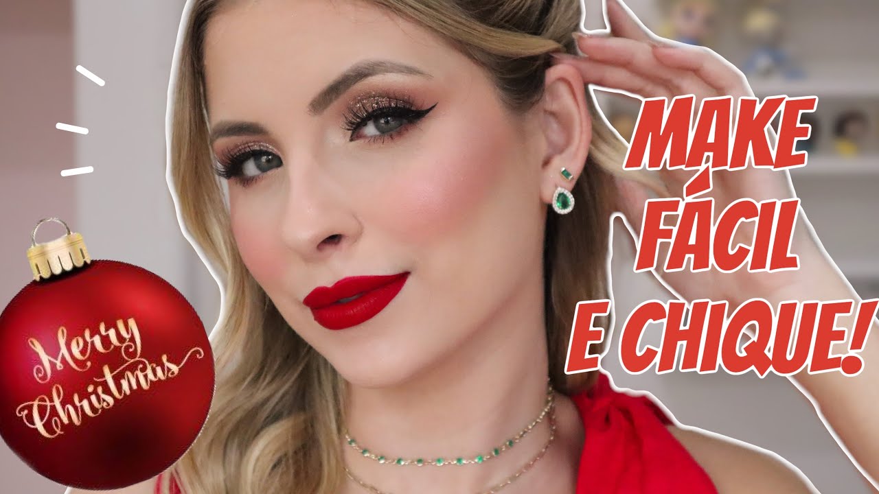 A MAKE QUE VOU USAR NO NATAL EM CASA! CHIQUÉRRIMA E SIMPLES DE FAZER! | FERNANDA TUMAS